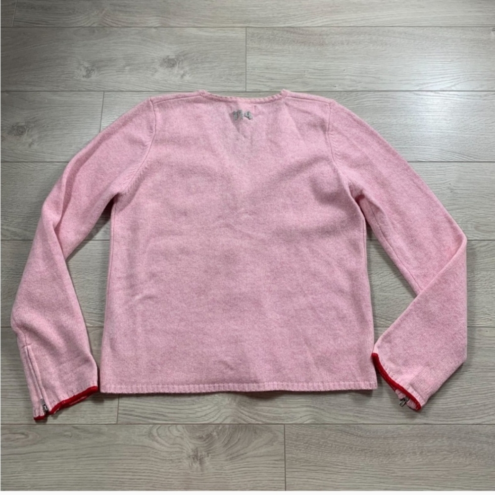 Odd Molly Pink Lambswool Embroidered Cardigan - Picture 4 of 4